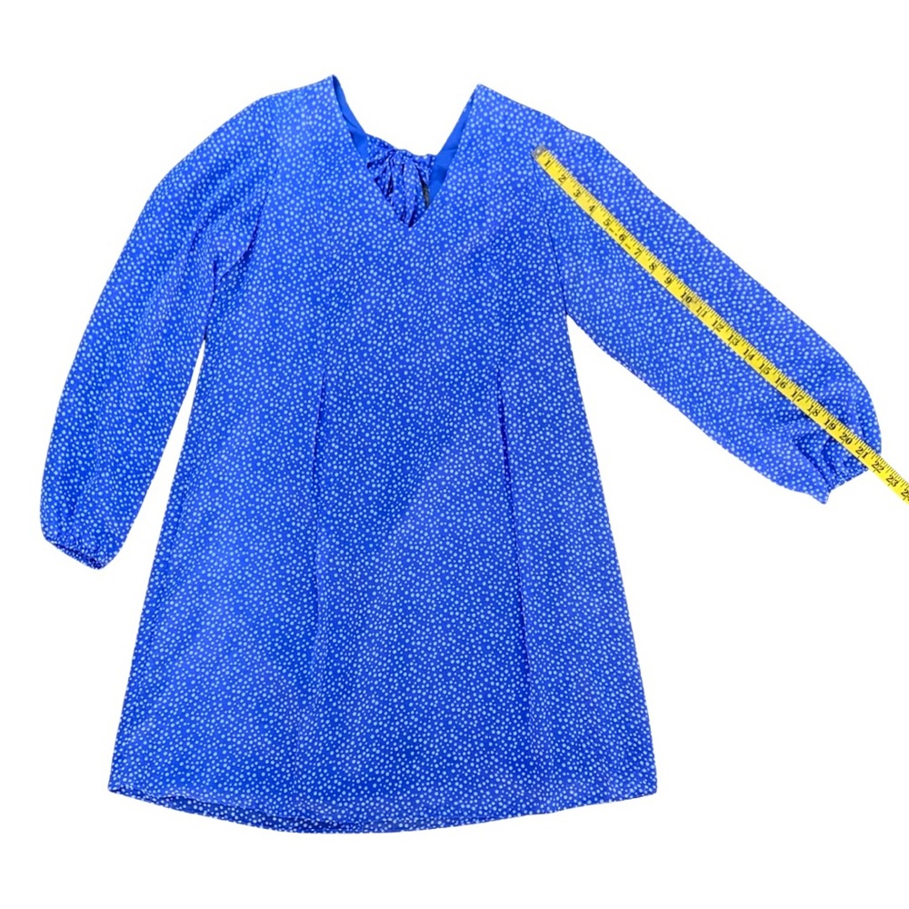 International Concept Dresses Blue Polka Dot Lined Midi Dress - Picture 12 of 15